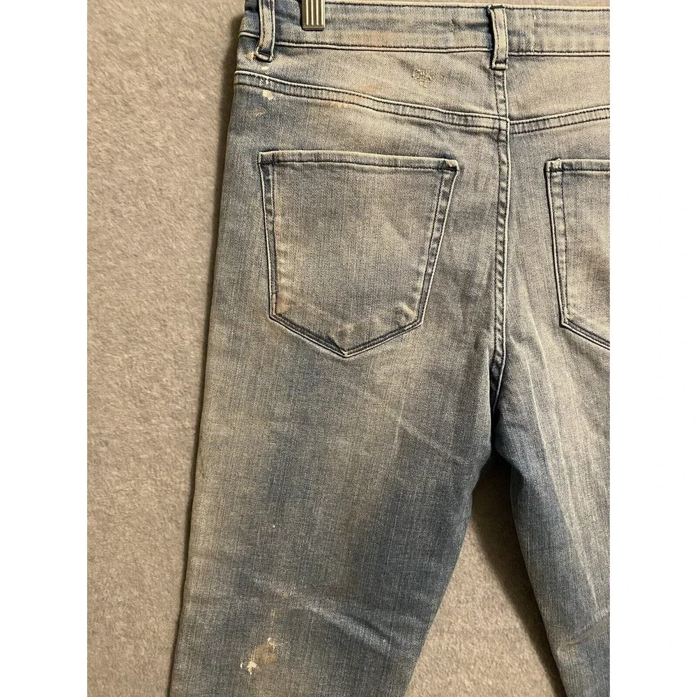 Desert Studio Jeans Womens 30 Blue Stretch Skinny Denim Distress Paint‎ Dubai - Picture 13 of 16